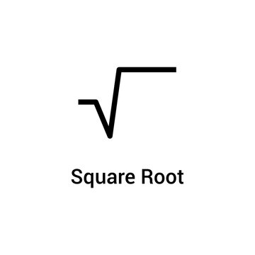 Square root or radical symbol in mathematics