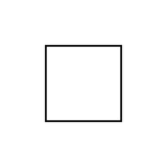2D square shape in mathematics