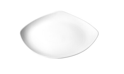 white plate isolated