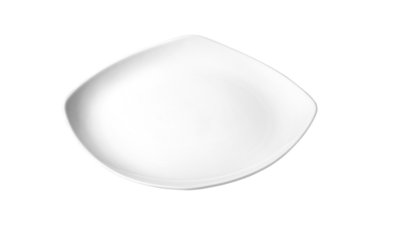 white plate isolated