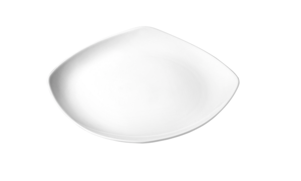 white plate isolated