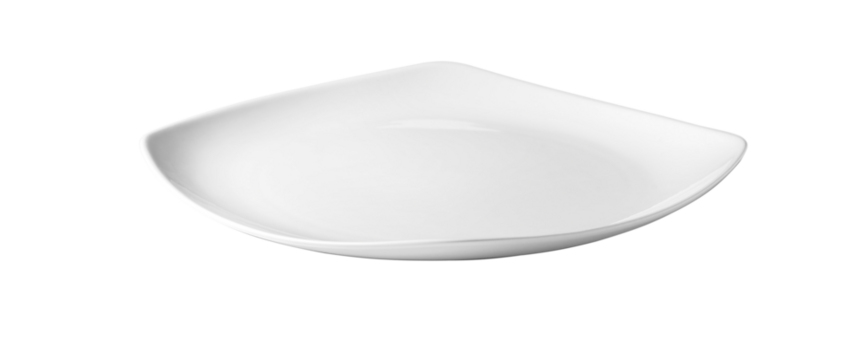 white plate isolated