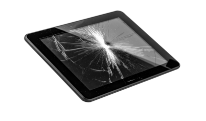 Tablet pc with broken screen