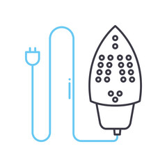 iron line icon, outline symbol, vector illustration, concept sign