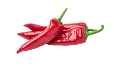 Fotobehang Red chili pepper isolated © AlenKadr