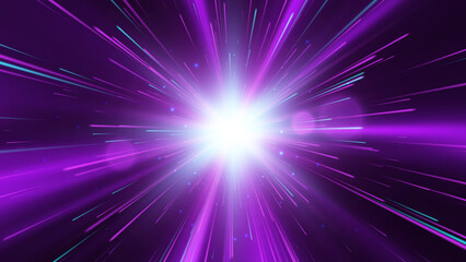 Star explosion. High speed. Radial motion blur background. Vector illustration.