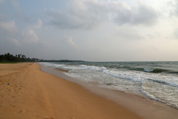 Beach in Hikkaduwa, Indian Ocean, Sri Lanka