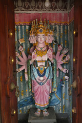 Hindu statue in Seema Malaka, Buddhist temple in Colombo, part of Gangaramaya Temple, Sri Lanka