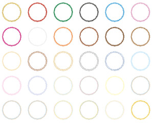 abstract shape circle decoration color gradient