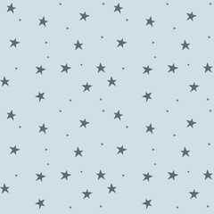 blue seamless pattern with stars