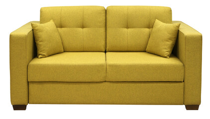 Sofa isolated on white background. Including clipping path