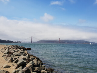 bridge over the sea golden gate san Francisco