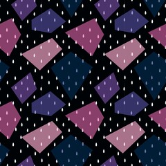 Geometric water rain drops seamless pattern for kids clothes print and fabrics and accessories and notebooks