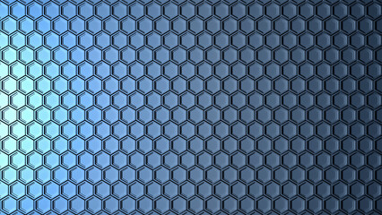 a furistic honeycomb background (3d rendering)
