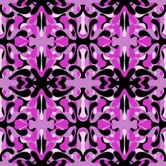 Abstract floral seamless ethnic ornaments pattern for fabrics and textiles and packaging and wrapping paper