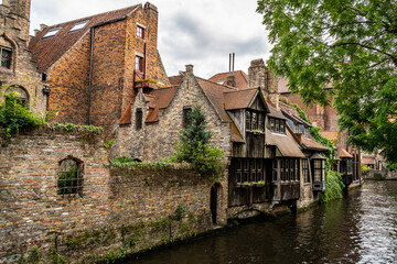 Fototapeta na wymiar old houses Bruges Belgium