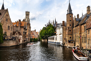 canal Bruges Belgium Europe