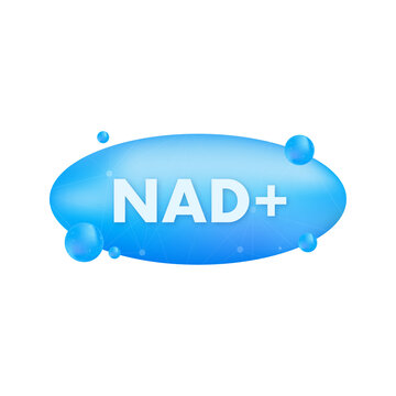Nicotinamide mononucleotide molecule. Skeletal formula. Precursor of NAD. Vector stock illustration