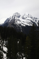 Panorama of Alpspitze from Garmisch-Partenkirchen, Germany	