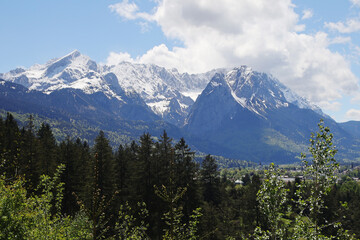 Obraz premium Valley in Garmisch-Partenkirchen, Bavarian Alps, Germany