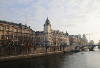 Fototapeta na wymiar The palace of Justice, Conciergerie, Paris, France 