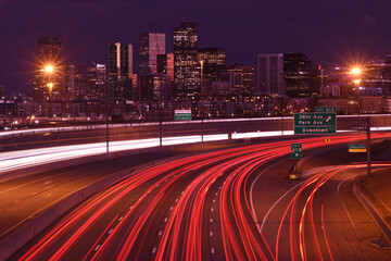 Denver, Colorado and highway 25 exit