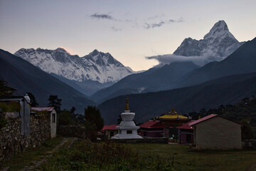 Fototapeta na wymiar Everest Base Camp Trek, Sagarmatha National Park, Nepal.