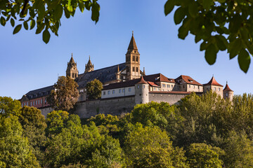 The Comburg as a former Benedictine monastery is located above the Steinbach district of...