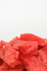 Watermelon background with no seed. Copy space area.
