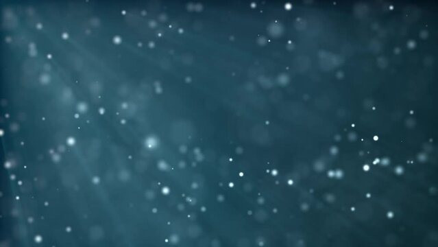 水中のパーティクル。キラキラ3DCG背景。ループ