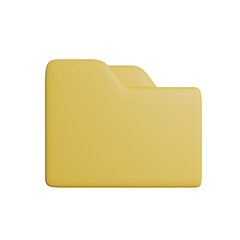 Folder File Manager 3D Rendering Illustration