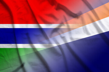 Gambia and Marshall Islands national flag international contract MHL GMB