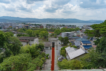 和歌浦天満宮から見る和歌浦の街並み