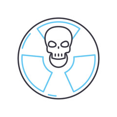 patriot line icon, outline symbol, vector illustration, concept sign