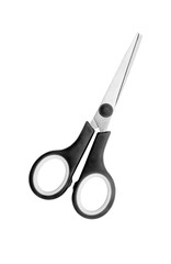 black scissors isolated on a white background