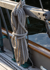 ropes on a sailboat