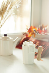drip coffee bag, autumn composition