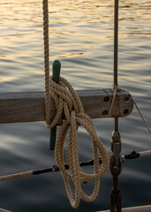 rope on a boat