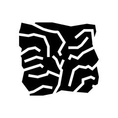 man made stone rock glyph icon vector. man made stone rock sign. isolated symbol illustration