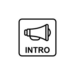 intro icon vector design templates