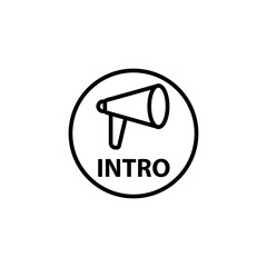 intro icon vector design templates