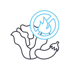 raw-food line icon, outline symbol, vector illustration, concept sign