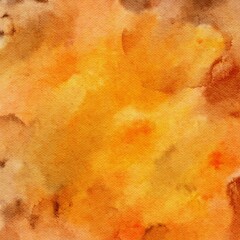 Fototapeta premium Abstract autumn watercolor painting background