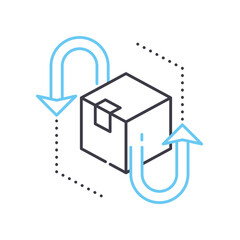 return line icon, outline symbol, vector illustration, concept sign