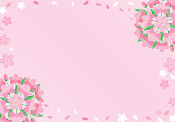 桜の花の背景素材