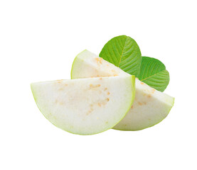 guava fruit with leaf