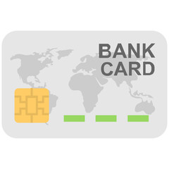 Bank Card Vector Icon