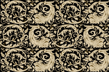 Leather floral pattern background. Pakistani ornamental pattern.