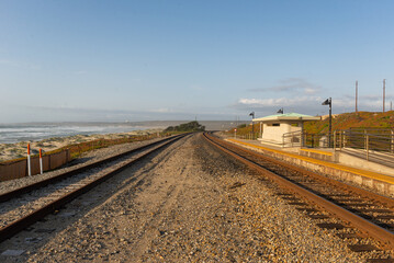 Train tracks at Lompoc along the California State Route 1 - Pacific Cost Highway