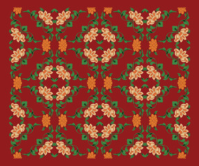 Seamless vintage background. floral wallpaper baroque style pattern.